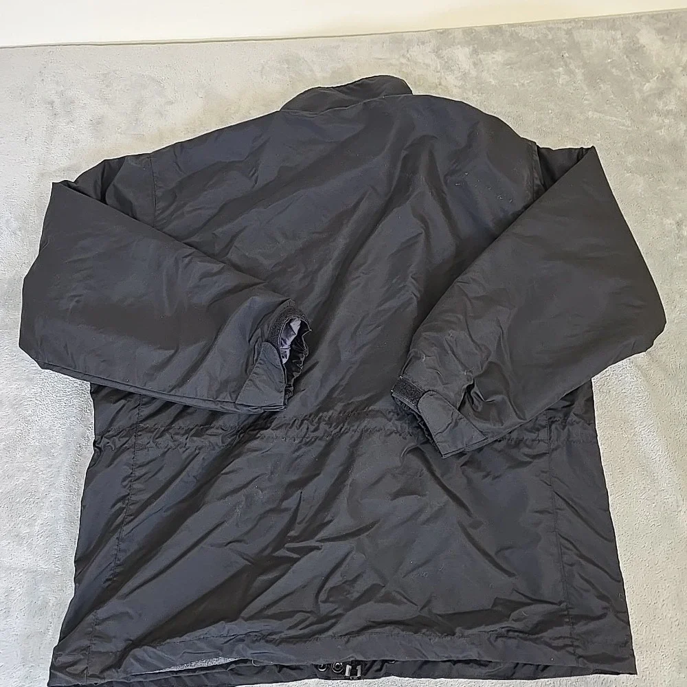 Cooperstown Dream‎ Park Jacket Mens 2XL Black Insulated Fill Zip And Snap
